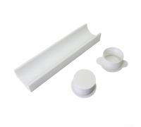 Besttoolifes Set per torta da 5 cm con vassoio da 22,9 cm per cuocere biscotti, brownies e dolcetti, taglierina multiuso per modellare e decorare facilmente (bianco)