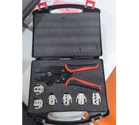 Besttoolifes Set professionale di crimpatura con fustelle a cambio rapido, pinze multi-ganasce da 265 mm per riparazioni automobilistiche ed elettroniche, manico ergonomico in PP+TPE, 6 pezzi