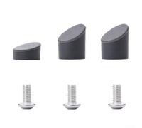 Besttoolifes Set scooter posteriore protegge viti + gomma con copertura elettrica in gomma e metallo viti parafango da pioggia Plus Dust compatibile (nero)