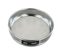 Besttoolifes Setaccio per test di laboratorio in acciaio inossidabile, diametro 20 cm, con telaio cromato e rete 304 per analisi delle particelle, apertura a rete 10-100 per laboratorio e alimenti (30