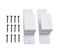 Besttoolifes Staffa di rinforzo per porta 2 x 4 per sicurezza domestica, staffa per barriera in acciaio resistente, per porte con apertura verso l'interno e verso l'esterno, adatta a legname standard