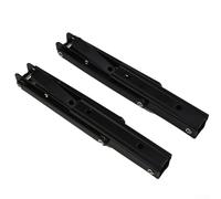 Besttoolifes Staffa pieghevole in acciaio inox per camper e per, montaggio a parete salvaspazio mensola supporto con design triangolare, finitura nera (confezione da 2)