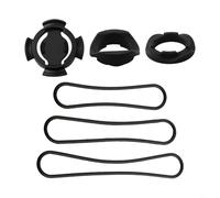 Besttoolifes Supporto per computer da bicicletta per Polar V650 M450 M460, staffa di montaggio per manubrio da ciclismo con 3 cinghie, supporto in plastica per tachimetro per mountain bike e bici da