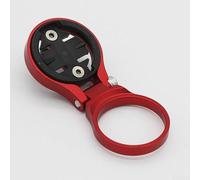 Besttoolifes Supporto per manubrio bici per Garmin Edge 200 500 510 520 800 810 820 1000, supporto per computer GPS in lega di alluminio CNC per manubrio da 28,6 mm, angolo regolabile (rosso)