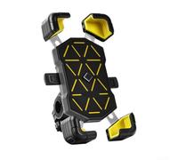 Besttoolifes Supporto per telefono da bicicletta con quattro artigli anti-vibrazione, per una navigazione sicura, adatto alla maggior parte degli smartphone, facile da installare Bike St& Accessory(C)