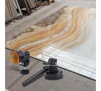 Besttoolifes Tagliavetro di grado industriale con ventosa per taglio preciso di vetro e piastrelle in porcellana, lama a ruota resistente, strumento in lega di alluminio (200 mm)