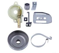 Besttoolifes Tamburo frizione Pompa Olio Fascia Freno Bar Piastra Choke Rod Kit Compatibile con Motosega Modelli 142 141 137 136 36 41 Ricambio per Attrezzature elettriche da giardino all'aperto