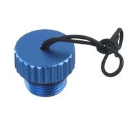 Besttoolifes Tappo di copertura filettato per valvola serbatoio DIN in alluminio blu per immersioni ARA - 35 × 32 mm, 1 oz, 5/8-14NPS, tappo antipolvere e protezione per serbatoi ARA