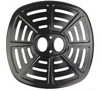 Besttoolifes Teglia quadrata per friggitrice ad aria, 21,5 x 21,5 cm, parte di ricambio per elettrodomestici da cucina, piastra a griglia antiaderente, nera