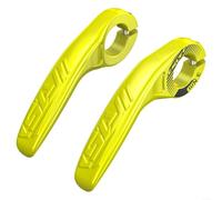 Besttoolifes Terminali per manubrio della bicicletta, in fibra di carbonio e alluminio, ergonomici, multi-angolo, regolabili, leggeri, per mountain bike e bici da strada, 22,2 mm (giallo fluorescente)