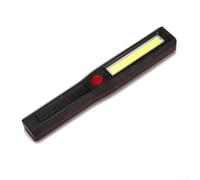 Besttoolifes Torcia LED COB con luce flessibile da lavoro per esterni, ispezioni e campeggio, 3 W COB + LED da 1 W, impermeabile IPX4, base magnetica a mani libere, alimentata da 3