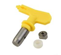 Besttoolifes Ugello con punta a spruzzo airless per spruzzatore di vernice Wagner, punta di ricambio in acciaio per lattice e pittura a olio, strumento spray a flusso regolabile per uso domestico (523