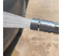 Besttoolifes Ugello morbido per idropulitrice - 2 pezzi ugello doccia in acciaio inox con connettore rapido da 1/4", spray a bassa pressione ad alto volume per auto, (0,3+0,4+0,5 fori)