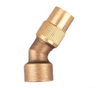 Besttoolifes Ugello nebulizzatore regolabile in rame per irrigazione a goccia, ugello spray ad alta pressione, compatibile con tubi da giardino, ideale per serre, fattorie e