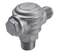 Besttoolifes Valvola di ritegno filettata maschio in ferro a 3 porte per la sostituzione del compressore d'aria, connettore a tre vie con filettatura da 1 pollice, valvola dell'aria in ghisa (20 × 19