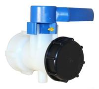 Besttoolifes Valvola di scarico in plastica per contenitori, filettatura grossa S60x6, per serbatoio di stoccaggio liquido, parte di ricambio resistente 60 mm