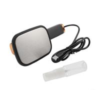 Besttoolifes Vaporizzatore compatto da viaggio, mini ferro da stiro a vapore portatile con flacone spray, vaporizzatore USB in tessuto per uso domestico e in viaggio (nero)