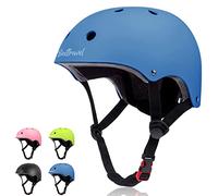 Besttravel Casco per bambini, casco regolabile per bambini dai 3 agli 8 anni, per bambini e ragazze, multi-sport, sicurezza, ciclismo, pattinaggio, scooter, blu