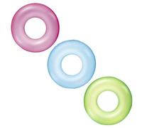Bestway 36024 Ciambella salvagente gonfiabile per bambini trasparente Neon
