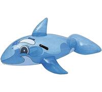 Bestway 41037 - Cavalcabile Balena Trasparente Grande, 157 x 94 cm, Azzurro
