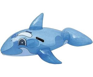 Bestway 41037 - Cavalcabile Balena Trasparente Grande, 157 x 94 cm, Azzurro