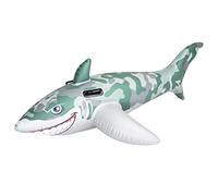 Bestway 41092 - Cavalcabile Squalo, 183 x 102 cm, Grigio/Verde Mimetico