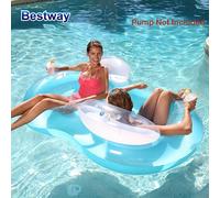 Bestway 43009 Anello galleggiante ottagonale con doppio cuscino, il sedile adotta un design in rete, permettendoti di sederti liberamente rendendo il nuoto e il galleggiamento più sicuri. Anelli da nu