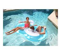 Bestway 43009 Double Ring Float - Materasso doppio per lettino, 188 x 117 cm, multicolore (2)