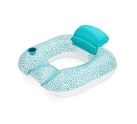 Bestway 43097 - Poltrona Flip-Pillow Lounge Pieghevole con Portabicchieri e Maniglie, 2 Posizioni, 102 x 94 cm, Colori Assortiti