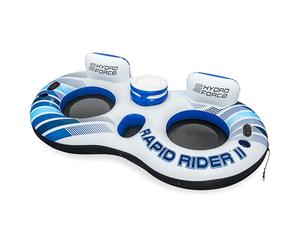 Bestway 43113-7 Ciambella a 2 posti Hydro Force Rapid Rider - 2,40 m, bianco