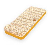 Bestway 43836 Materassino da piscina deluxe Comfort Plush con portabicchiere, arancione