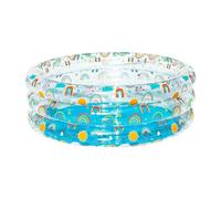 Bestway 51048-6 Piscina Rainbow Splash Trasparente a 3 Anelli 170x170x53