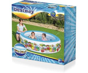 BESTWAY 51122-3 PISCINA GIOCO CON PERSONAGGI DISEGNATI CM. 196X53