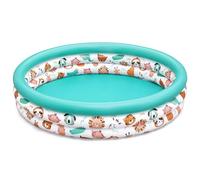 Bestway 51226-7 Piscinetta gioco Safari Pals- 1,22 m x 25 cm, azzurro