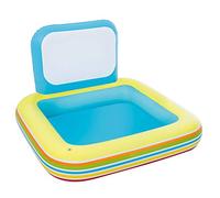 Bestway 52212 - Play Center Piscina Scuola 132 x 132 x 81 cm , con Spruzzo e Pastelli