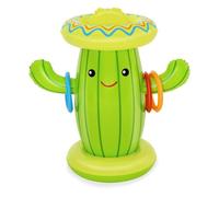 Bestway Set Cactus Gonfiabile Con Spruzzatore D´acqua E Anelli 105x60 Cm