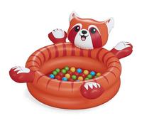 Bestway 52702 Piscinetta gioco con palline Playful Red Panda, rosso