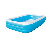 Bestway 54009 Piscina Gonfiabili Rettangolare 2 Anelli, Blu 305cm x 183cm x 56cm