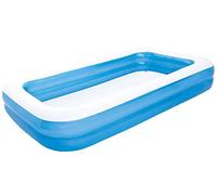 Bestway 54150 - Piscina Family Rettangolare a 2 Anelli, 305 x 183 x 46 cm, Blu