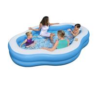 Bestway 54409 piscina fuori terra Piscina gonfiabile Piscina ovale Blu, Bianco
