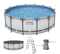 Bestway 5612X Steel Pro MAX Frame Pool Set Ø427x122cm Pompa Scala Copertura
