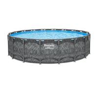 Bestway APX 365 - 561 KC, piscina ovale con struttura in metallo e filtro a sabbia - 549x132 cm