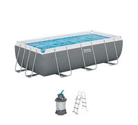 Bestway Set piscina fuori terra Steel Pro MAX 56442-7 4,04×2,01×1,00 m Grigio