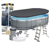 Bestway 56448 Steel Pro Max Piscina ovale Set 488 x 305 x 107 cm, piscina da ...