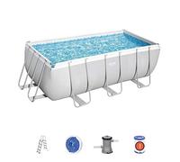 PISCINA BESTWAY FUORITERRA 412X201X122H POWERSTEEL RETTANGOLARE POMPA SCALETTA