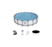 Bestway 56462 Power Steel Pro MAX 549x122cm con Pompa di Filtrazione, Scaletta,