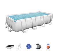 Piscina Fuori Terra Rettangolare Rigida 549x274x122 con Accessori Scaletta Pompa