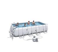 Bestway Power Steel Piscina mis.549x274x122 cm, pvc/tritech, effetto mosaico interno, include filtro a sabbia, copertura, scaletta, dosatore chimico ChemConnect