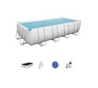 Bestway 56466 piscina rettangolare cm 549x274x122 h con telaio pompa e scaletta