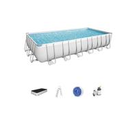 BESTWAY PISCINA POWER STEEL 56475 IN METALLO CON TELAIO 732x366x132H COMPLETA